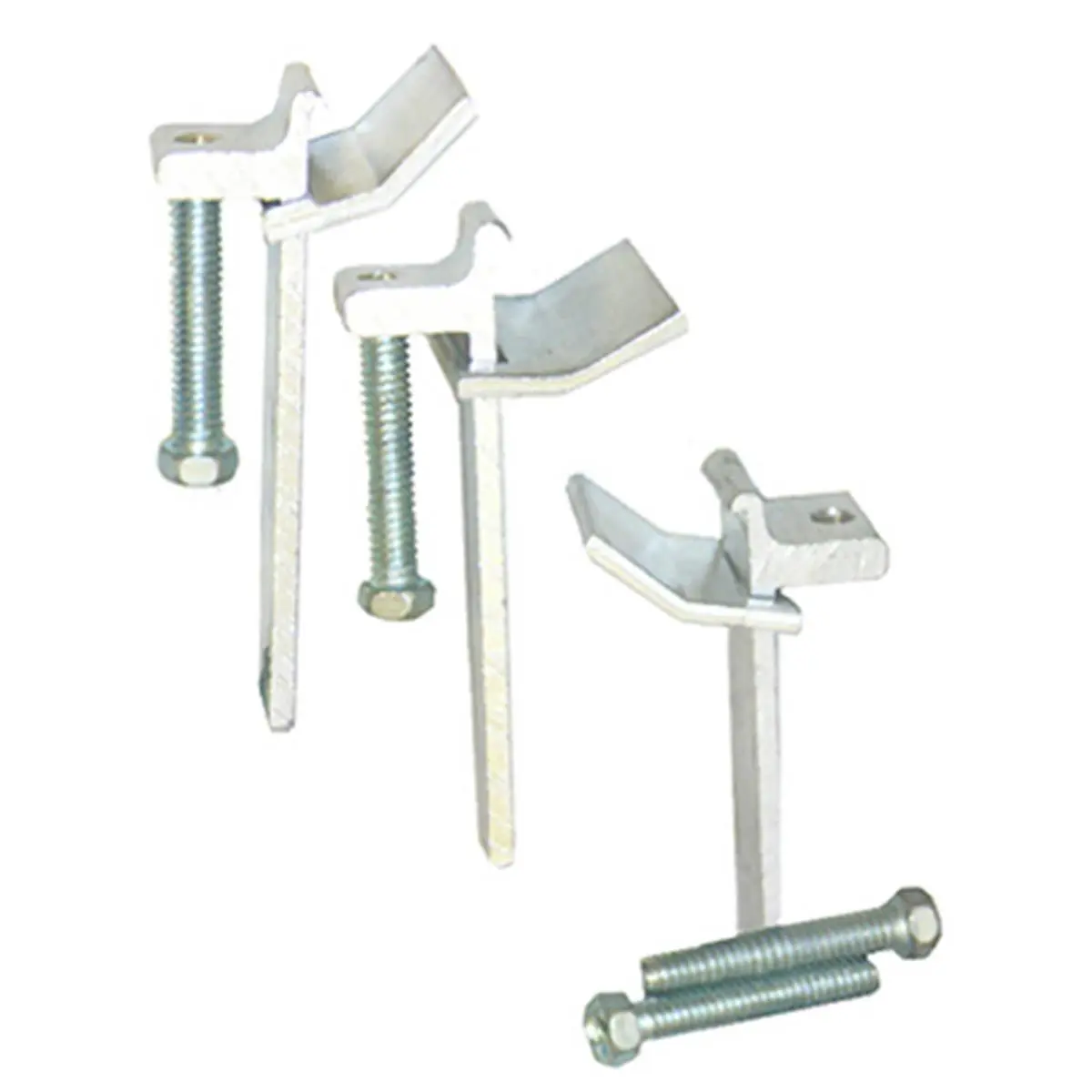 Larsen Supply 42-2107 Functional Adjustable Metal Sink Rim Clips, 10-Count Bulk Hardware Package, 0.47 lbs, Secures Sinks for Stone Tops, Tile Counters