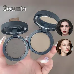 Two-Pack Soft Matte Hairline Powder Contour Shadow Powder Fill Forehead Natural Look No Harsh Ingredients Long-Lasting Wear Perfect for Daily Use