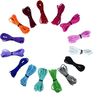 2mm Elastic Band Cord Bracelet String Rubber Rope 15 Colors 6.6ft/pcs for Bracelet Beading Jewelry Making