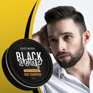 East Moon Men'S Shampoo Soap Cleans Hair Nutritional Moisturizing Black Hair Shiny Hair Care Men'S Shampoo Soap