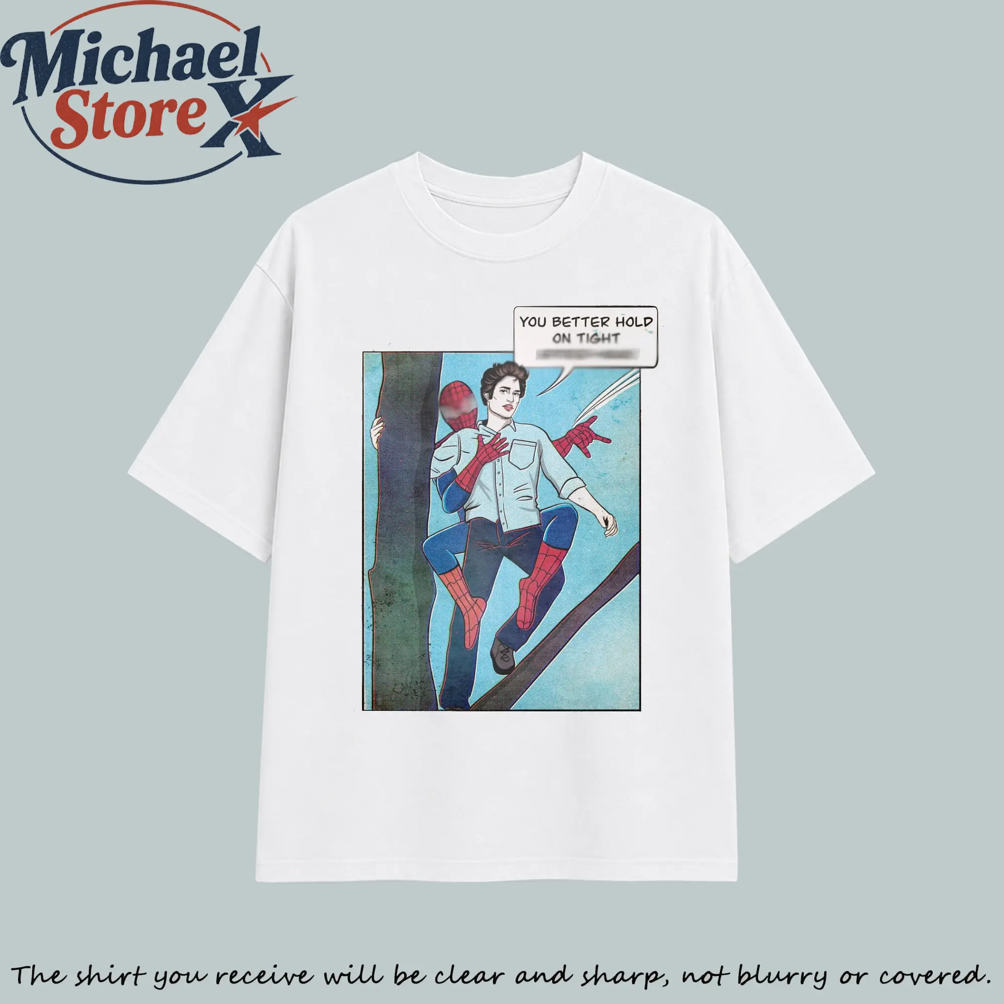 Hold On Tight Comic Shirt Sweatshirt Hoodie, Vampire Romance Parody Tee, Retro Superhero Style Graphic T-Shirt, Gift for Him and Her, Vibes
