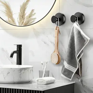 S- 2 PCS Suction Cup Hooks christmas gift Gadgets Kitchen home essentials  suction Hooks bathroom accessories Waterproof Reuseable for Shower Bathroom Towel Hooks Shower Hooks Holders Shower Hooks Hanging Towels Loofah Robe