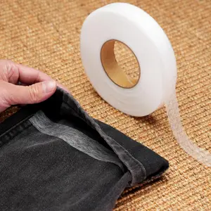 2026 Fusible Bonding Fusing Tape, Hot Melt Non-Woven Double-Sided Adhesive Lining Ironing Fabric, Hemming Repair Supplies For Clothes, Pants Legs, Short Fabric, Curtain, Jeans, Skirts, 0.78 Inch x 70 Yards, No Sewing Supplies