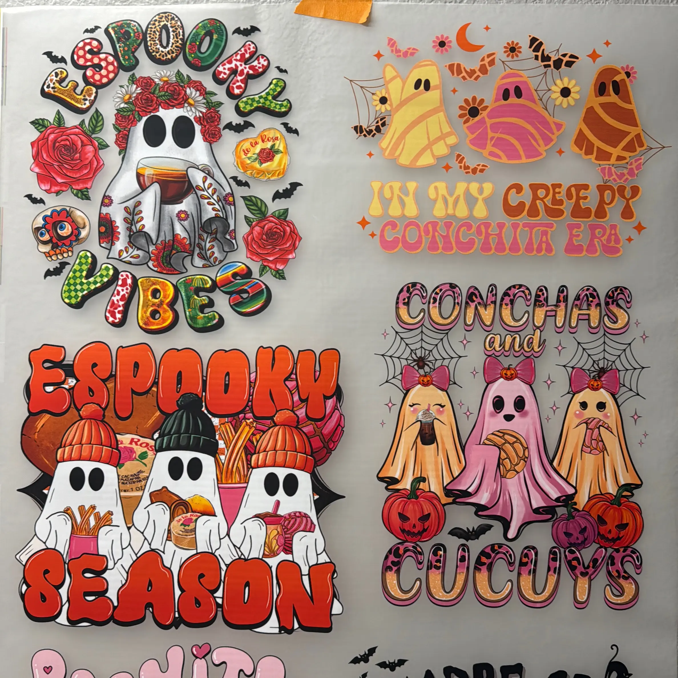 Latina spooky dtf Gangsheet