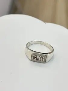 Name Ring, Squares Name Ring, Sterling Silver .925 Ring