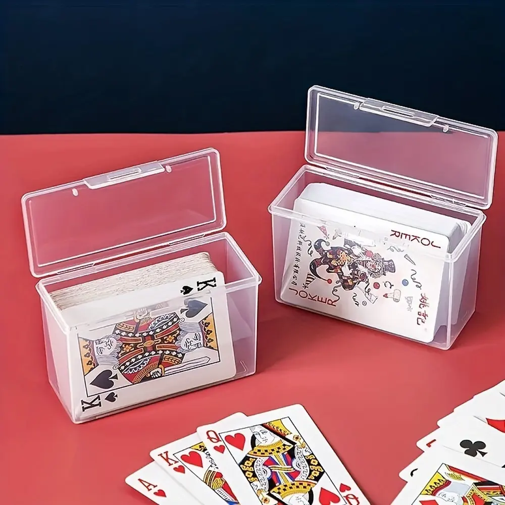 1PC Plastic Box, Rectangular Business Card, Credit Card Storage Box, Transparent Storage Box, Business Card Holder