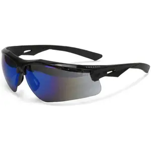 Radians Thraxus Safety Glasses with Blue Mirror Lens