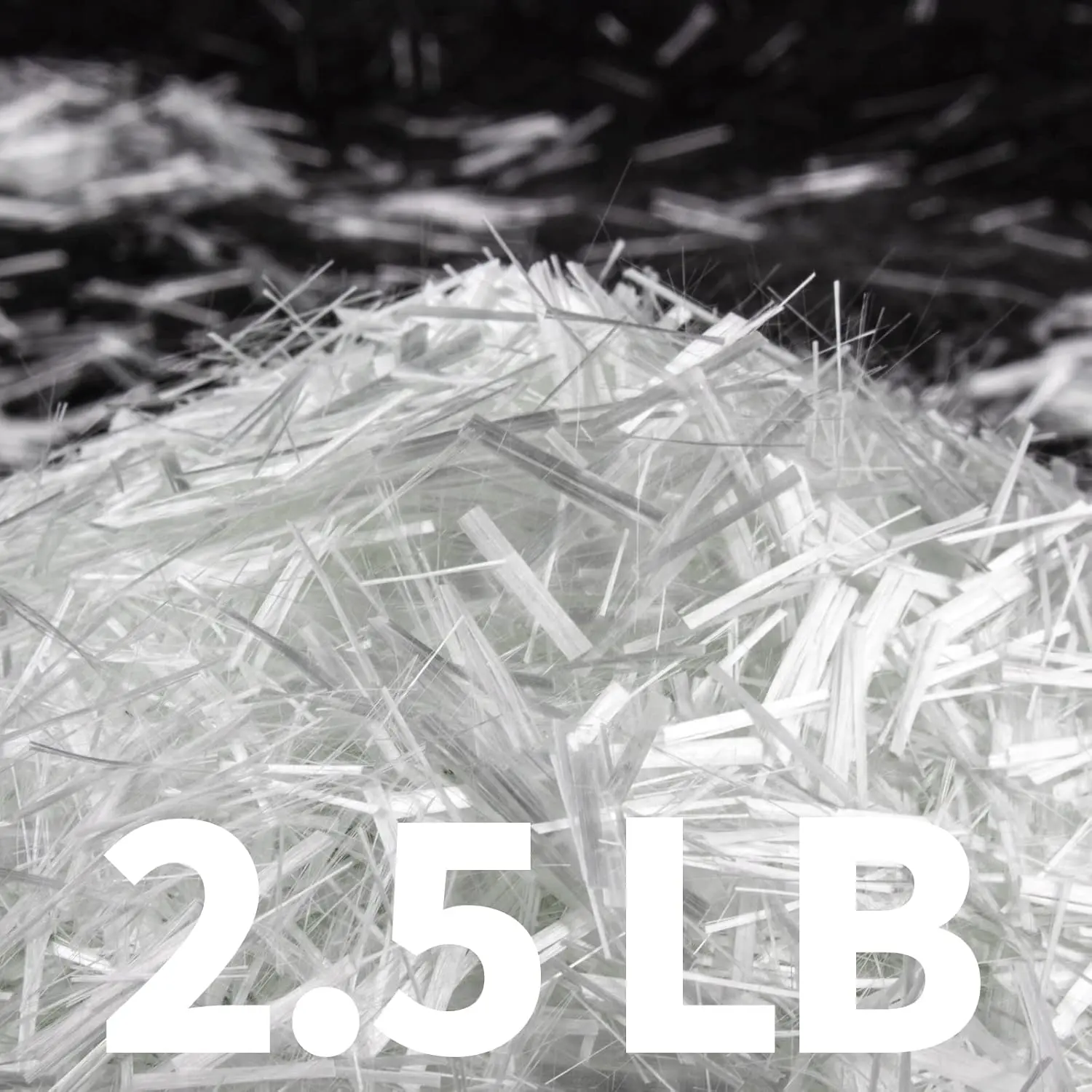 Alkali-Resistant AR-Glass Chopped Strand Fibers (1 Pack, 3/4" Length, 2.5 Lb) - Lightweight Concrete Reinforcement for Swimming Pools, Exterior Walls, Crack Control, Acid Resistance, Cement Mortar