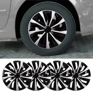 4pcs 16" ABS Plastic, Snap-On, Easy Hubcap Wheel Cover Replacement Kit, Car Parts, Auto Accessories