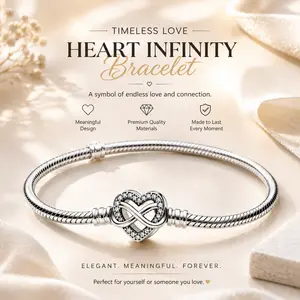 925 Sterling Silver Snake Chain Heart Charm Bracelets,Graduation gift, gifts girlfriend, Effortless Match with Any Outfit, Timeless Present for Mom/Sister, Christmas Surprise Jewelry