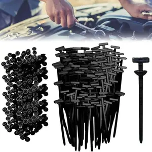 100 Pieces Heavy-Duty Self-Locking Nylon Cable Ties, Versatile Plastic Zip Tie Tools for Automotive Repairs and Everyday Use
