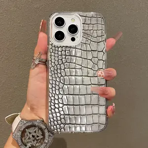 Soft Girl Magnetic Case for iPhone11/12/13/14/15/16/17/promax, Vegan Crocodile Texture Lightweight, Drop-Proof, MagSafe Compatible | Perfect for Teen Girls