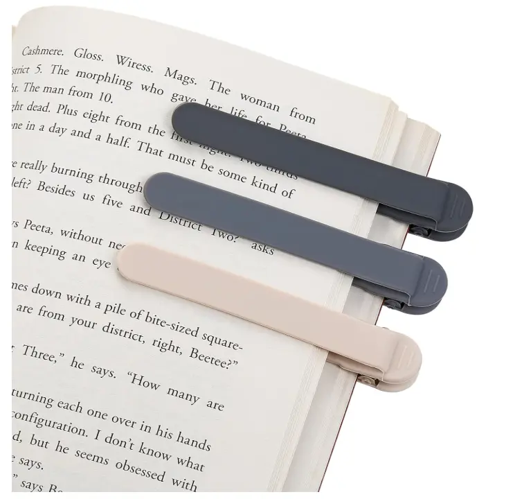 Automatic Bookmark, Silicone Smart Book Marks for Reading Women, Men, Kids,Cute Unique Book Markers Bookmark Clip Reading Accessories Gifts for Book