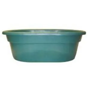 High Country Plastics  30 gal Stock Tank & No Drain, Aqua, 30Gal