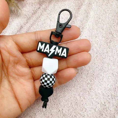 Creative Letter & Lightning Design Keychain, Cute Beaded Decor Keychain for Women & Men, Keychain for Daily Clothing Decor, Trendy All-match & Exquisite Key Ring, Keychain Accessory for Gift, Cute Keychains