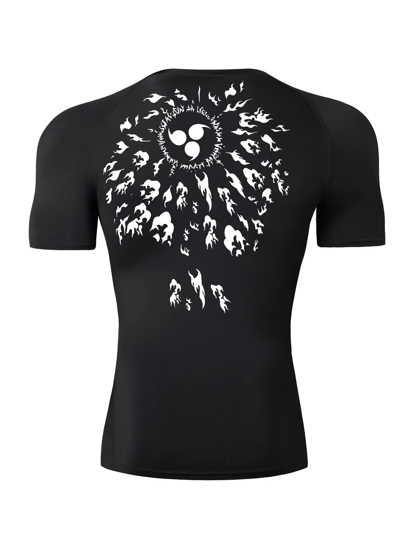 Men's Sporty Tight-Fit Short Sleeve Tee, Summer Quick-Dry Elastic Fitness Training Running Shirt, H-Type Silhouette, Athletic Style Activewear, Fitness Clothes, Athletic Workout Clothing