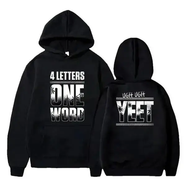 Unisex Jey Uso Hoodie – Four Letters One Word Long Sleeve