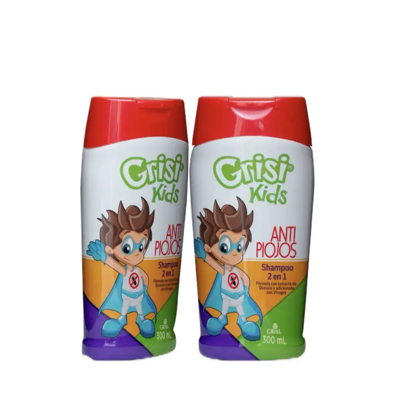 Grisi Children's Cleansing Lice Repellent Shampoo - Quassia Extract, Lice Infestation Support, Hair Conditioning, 10.14 fl oz, 2 Count