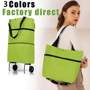 Foldable Shopping Bag, Portable Handheld Grocery Bag, Large Capacity Supermarket Bag, Reusable Eco-Friendly Bags for Daily Use, Lightweight Shopping Bag