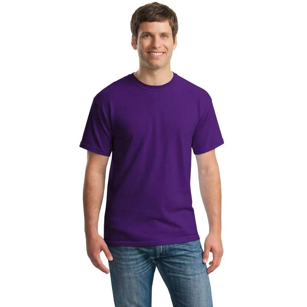 Gildan G500 Heavy Cotton Tops, Unisex Short Sleeve Seamless Round Neck, 5.3 oz Preshrunk Fabric with Tear-Away Label, Classic, Heavy Weight, 2Xl, 3Xl, 4Xl, 5Xl, Casual, Crew Neck, Plain, Shortsleeve