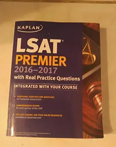 USED-Kaplan LSAT PREMIER 2016-2017 with Real Practice Questions by Kaplan Test Prep (Paperback)