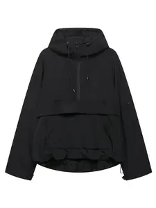Women's Waterproof Windproof Hooded Jacket, Casual Long Sleeve Zipper Coat, Fall & Winter Outerwear, Ladies Fashionable Coat