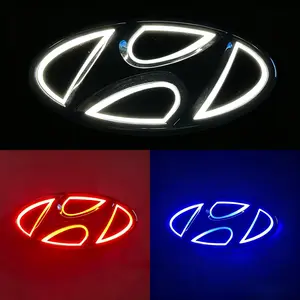 Upgraded LED Tailgate Logo Light Compatible with Hyundai Sonata Elantra Tucson Santa Fe, Bright White Rear Emblem Bulb Replacement