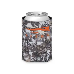 Hunting Camouflage S1tka Elevated Can Cooler Cover, Gift for him, Gift for her, Duck Hunting, Drinkware Accessories, Full Size