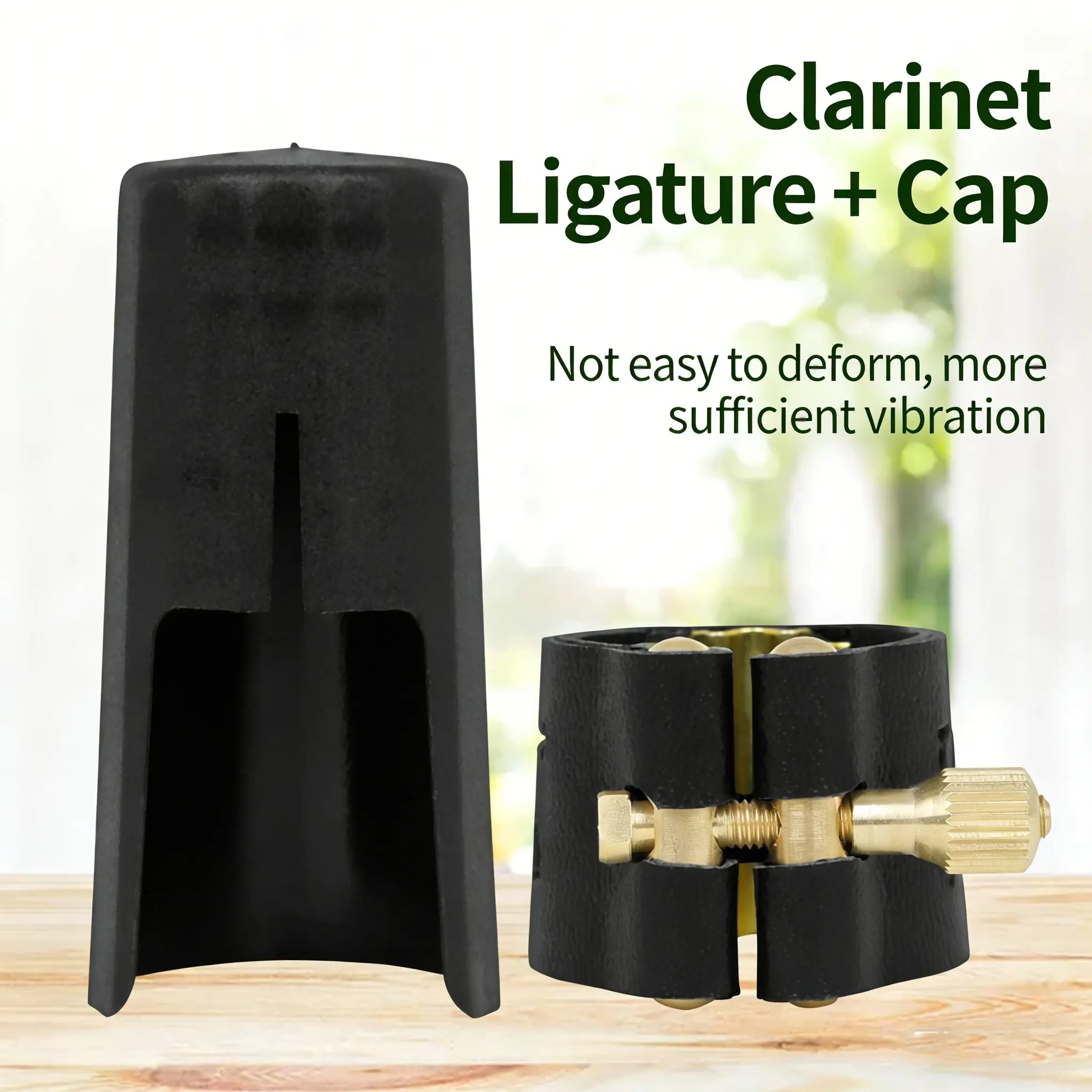 Lade Clarinet/saxophone Cap Set with Metal Buckle, Paper Box, Stable, Secure Design, Protective Mouthpiece Cover for Daily Practice & Concerts