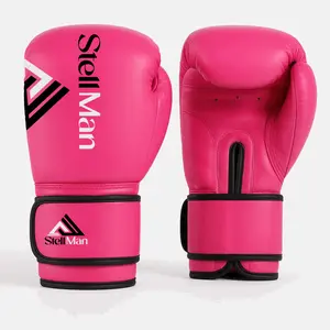 Multi-Padded Sparring Gloves, Stellman Trophy Getters Pink Gloves for Boxing & Martial Arts Sports