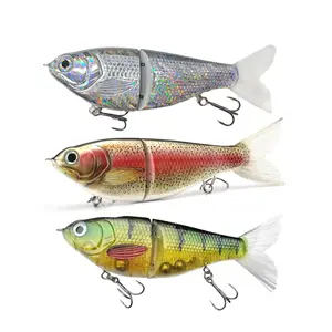 Glass Minnow Glide Slow Sink Artificial Fishing Lure for Bass, Musky, Striped Bass and More, Ideal Outdoor Fishing Accessories. B