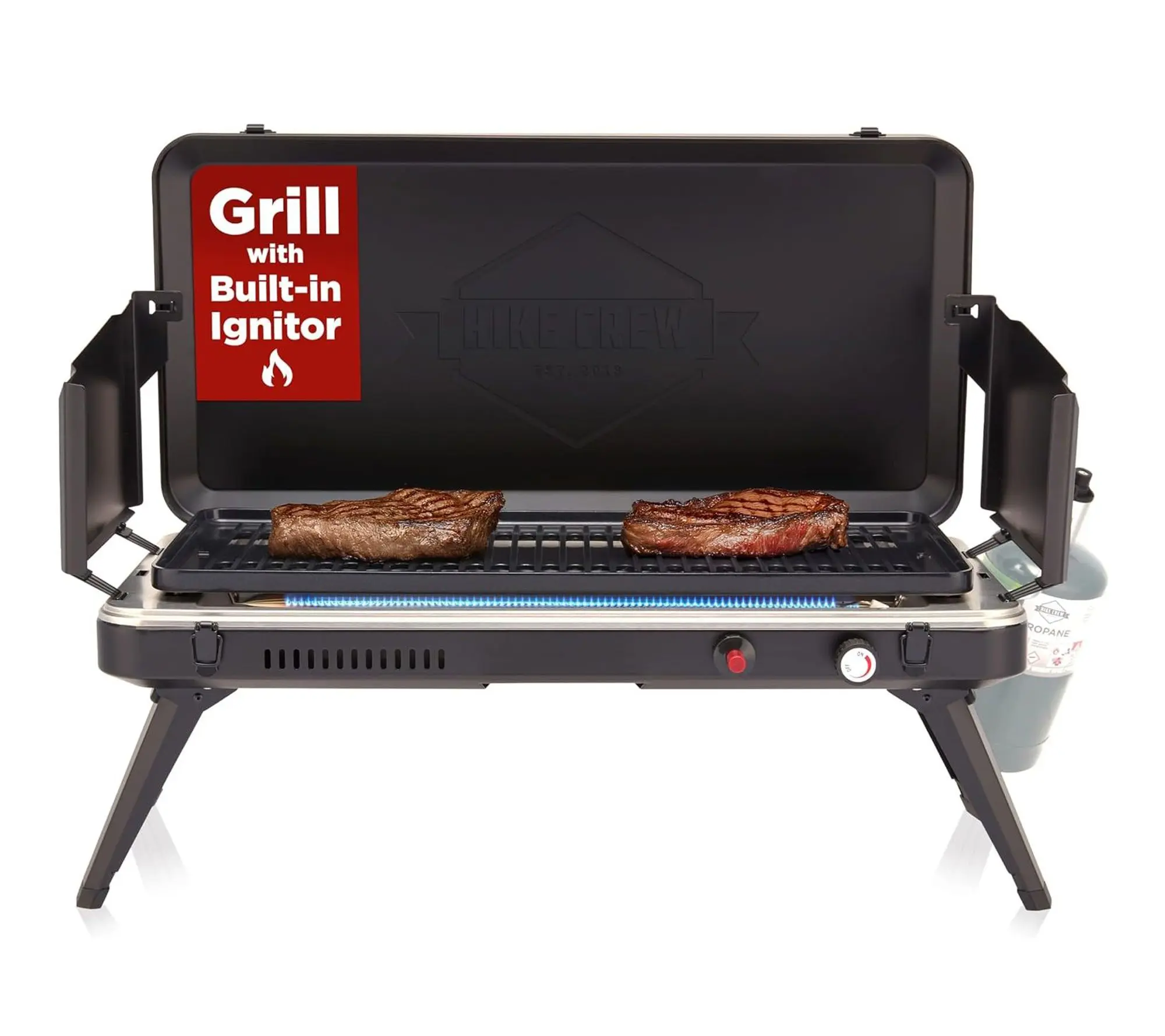 Hike Crew Gas Camping Grill - 13,000 BTU