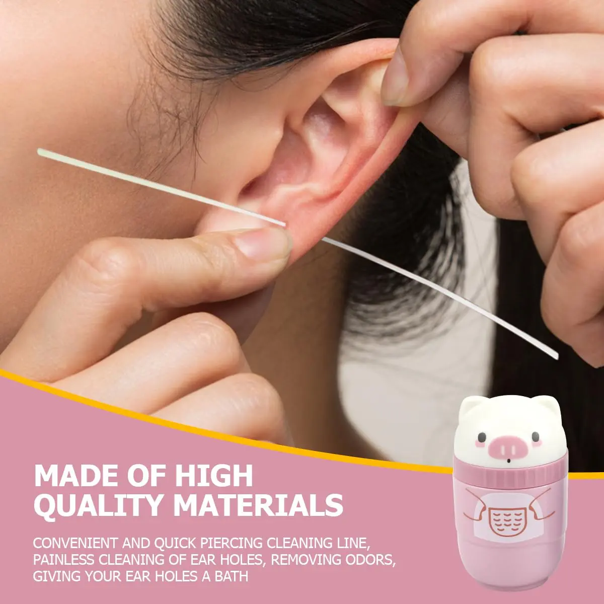240 Pcs Ear Piercing Cleaning Tool Set, Disposable Portable Ear Cleaner Kit, Essential Jewelry Care Accessories for Daily Use, Ear Cleaning Tools