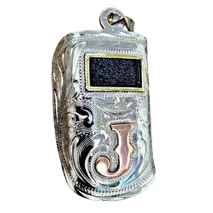 Handmade Sugar Scoop Welding Hood Pendant Custom Copper Initial Western Jewelry Metal Chain Charms Gift for Welders