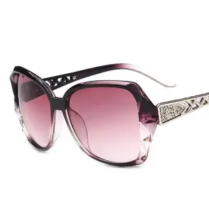 Fashion Big Purple Sunglasses Women Luxury Brand Square Sun Glasses Female Mirror Shades Ladies Sunglasswomen