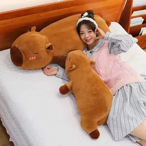 Cute Capybara Plush Toy Kawaii Stuffed Animal Soft Hug Pillow Nap Doll