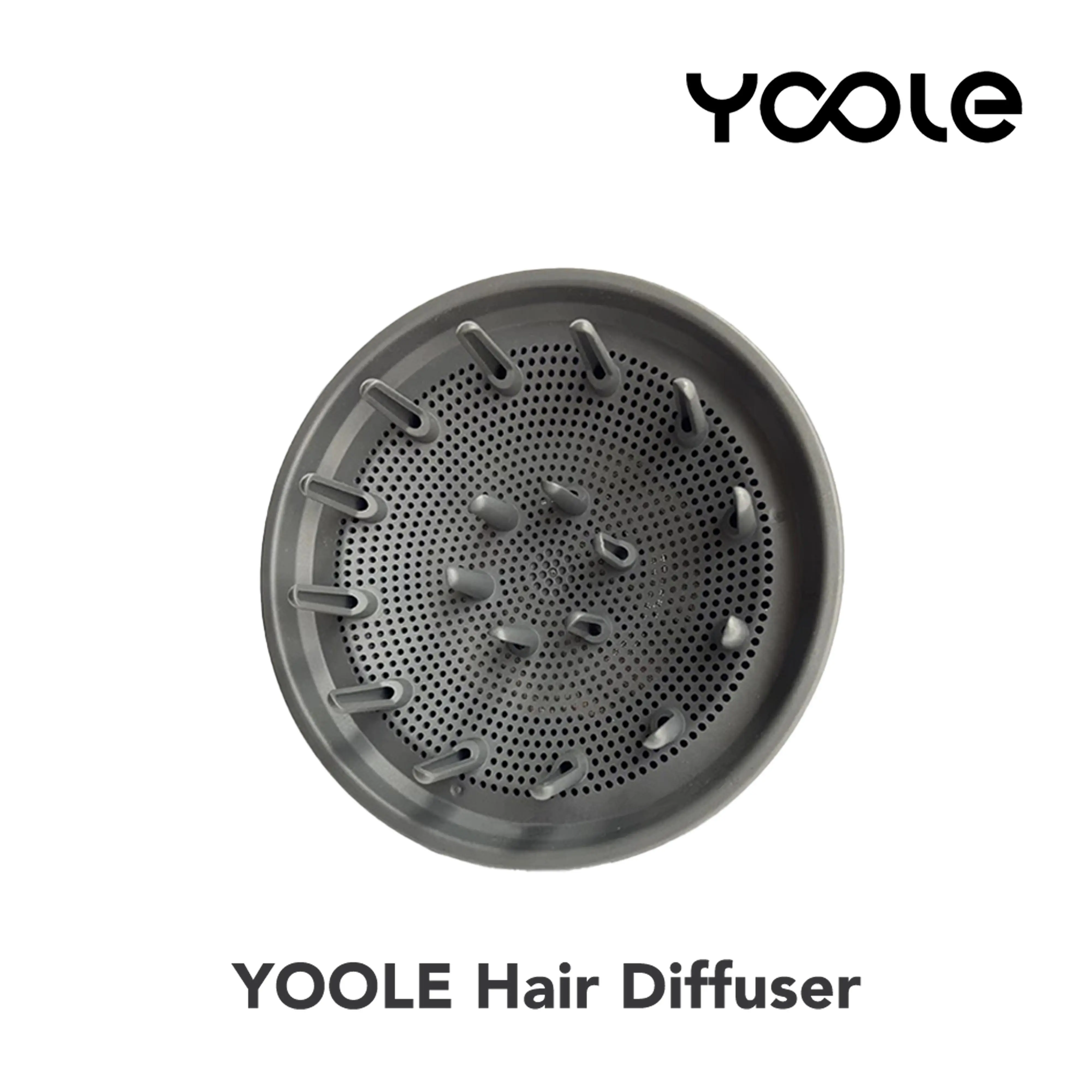 YOOLE Hair Dryer Diffuser 360 Magnetic Rotating Nozzle Gray X compatible with Yoole Plasma High-Speed Hair Dryer