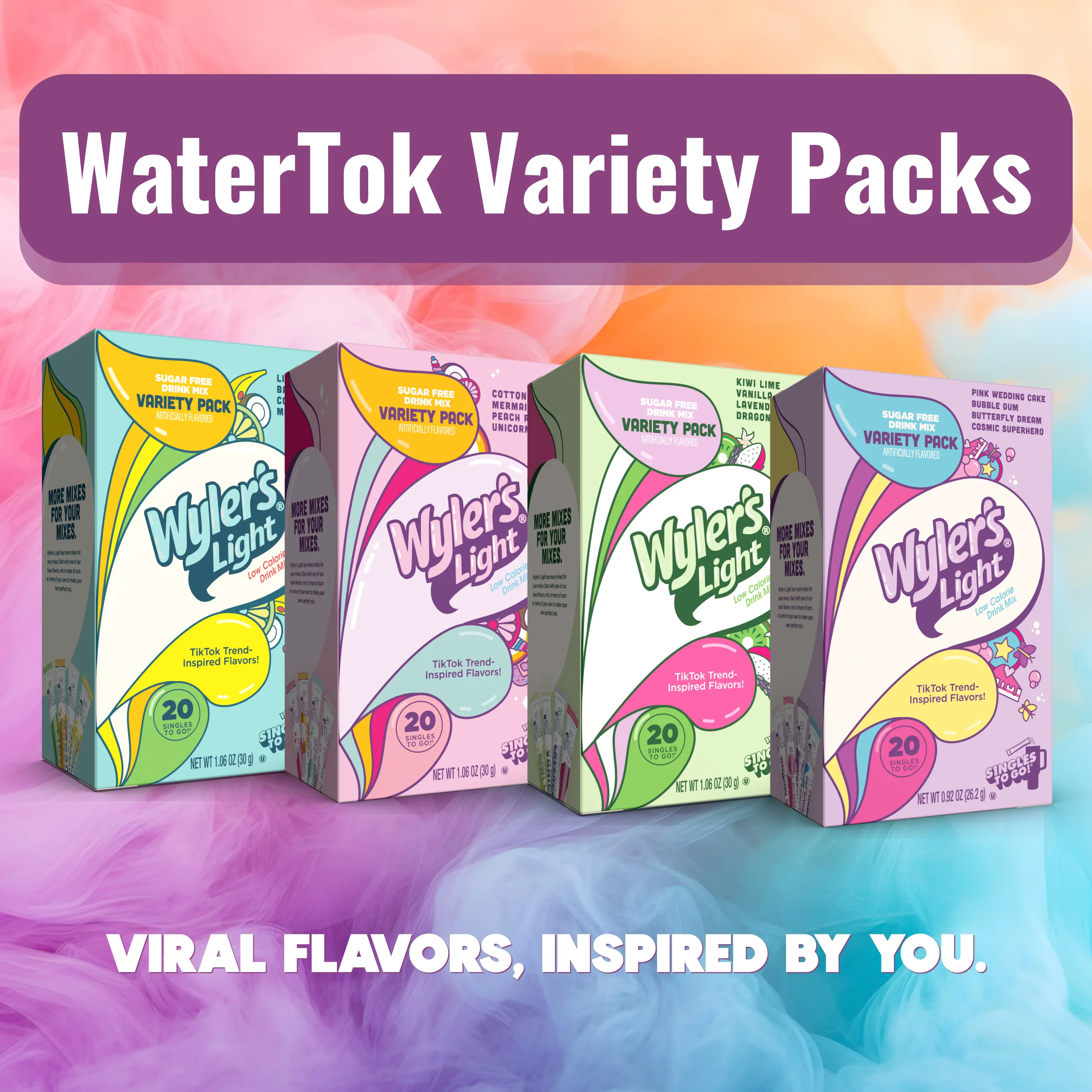 Wyler's Light WaterTok Variety Drink Mix Packs