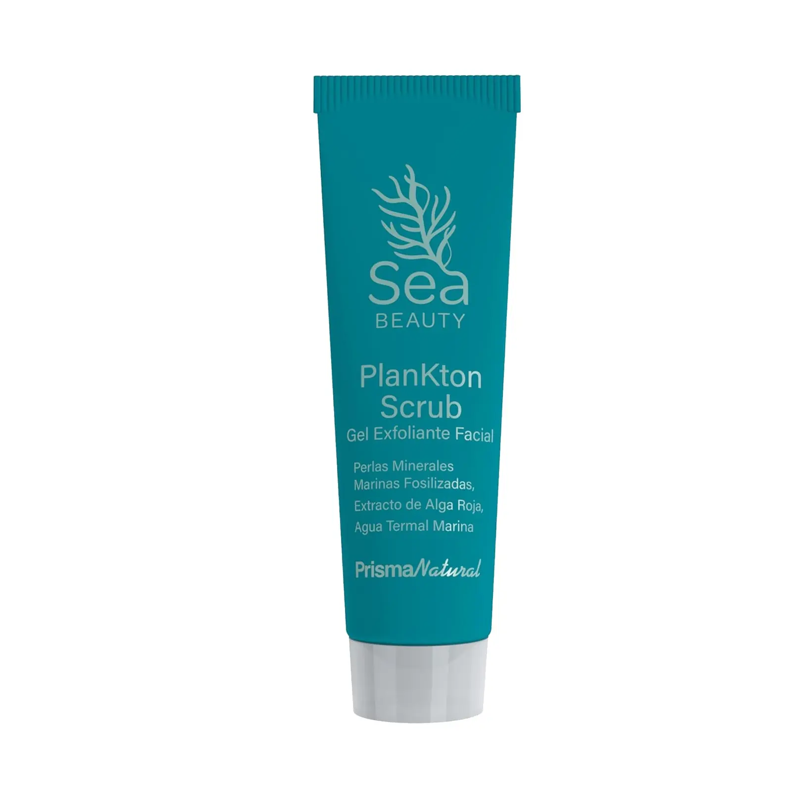 Sea Beauty Plankton Scrub, Marine Exfoliant Facial Gel, Powerful Detox with Red Algae, Fossilized Sea Mineral & Earth Water. For Softer & Firmer Skin, Deep Micro Pore Refine Scrub, Luminous Skin
