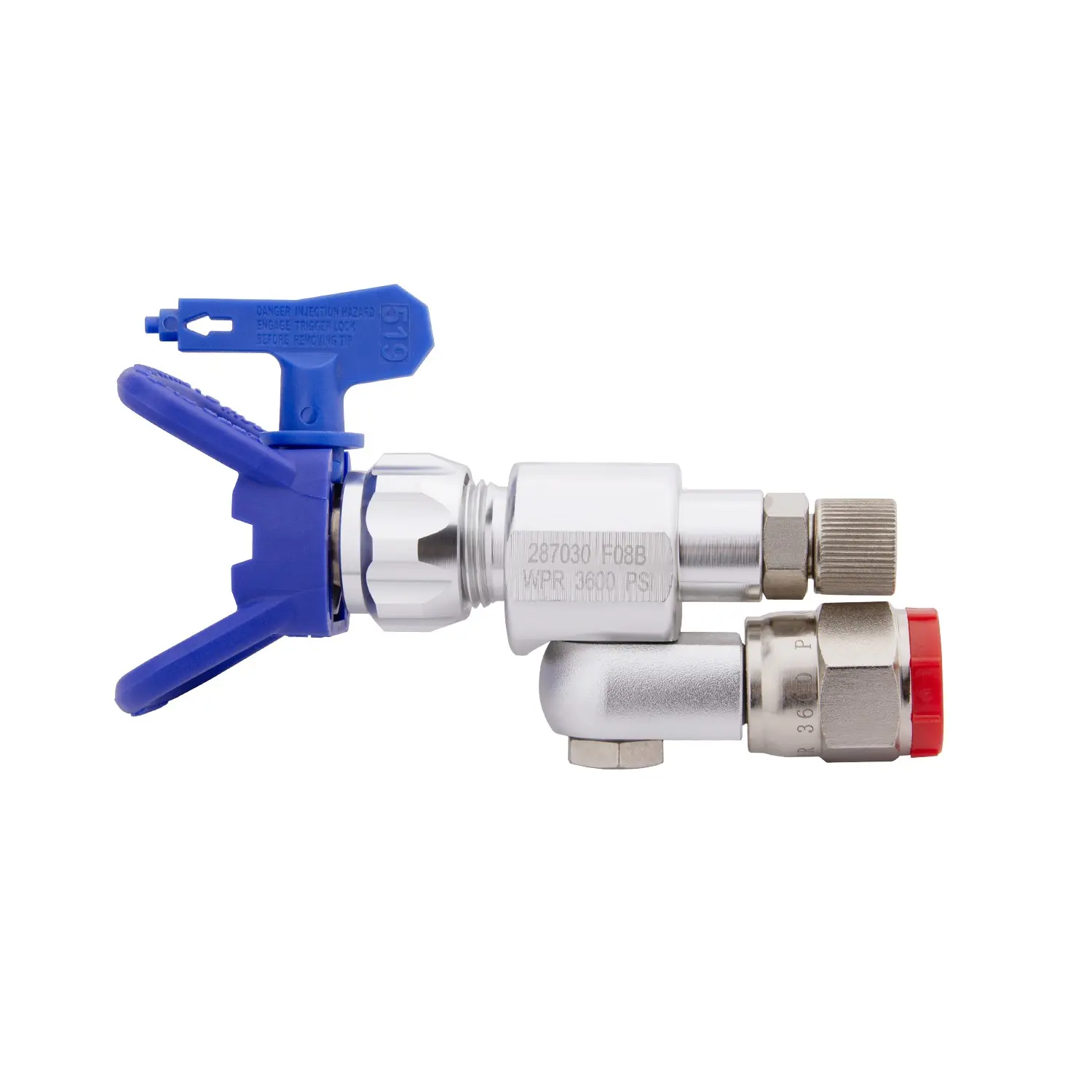 3 sets of airless spray nozzles, 1 set of 519 blue nozzle, equipped with 1 universal head and 1 nozzle base, suitable for airless spray machines and paint accessories, Sprayer Nozzle, Spray Nozzle Tips, Metal Nozzle