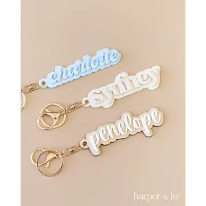 Custom Name Acrylic Keychain | Version B