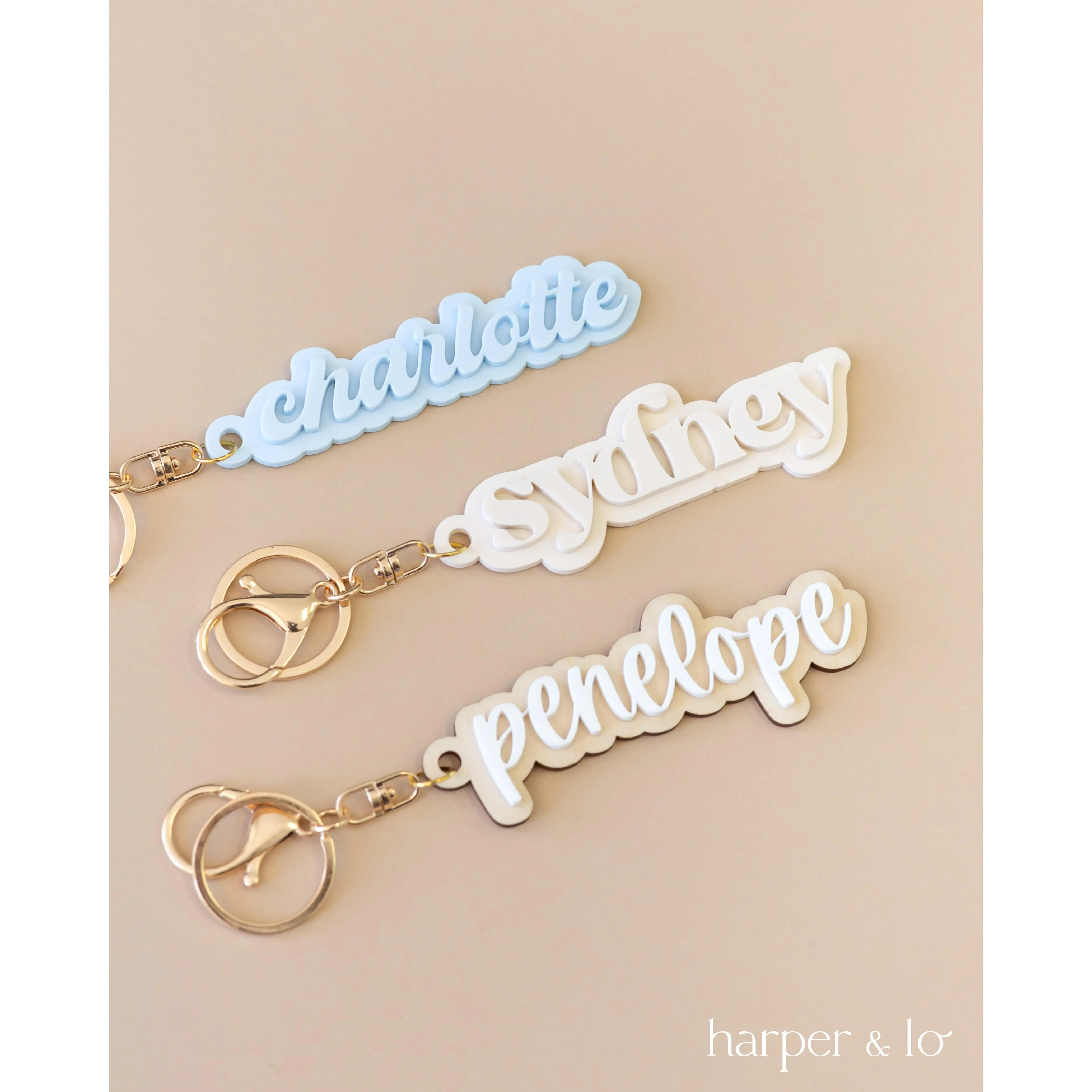Custom Name Acrylic Keychain | Version B