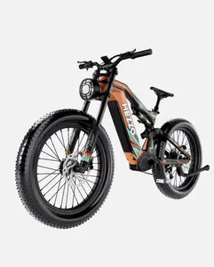 HEZZO K9 Fat Tire Electric Bike 52V 21AH Orange
