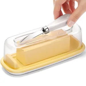 Butter Storage Box with Lid & Butter Cutter, 1 Set Butter Preserving Container, Dishwasher Safe Butter Holder, Kitchen Utensils & Gadgets