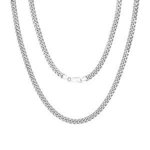 Silver Chain | Gold Chain for Men, Necklace for Men Diamond Cut Cuban Link Chain for Men Women,18-26 Inch Available