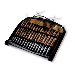 Circular Knitting Needles Set, Natural, 4-10mm