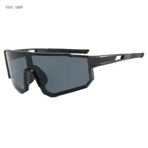 Futuristic Shield Sunglasses  Men Trending 2026, Oversized Wraparound Visor Shades with UV400 Protection, Lightweight Sport Eyewear  Cycling Running Festivals and Streetwear Fashion LED Light Blocking Stickers for