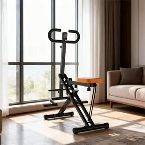 Foldable Squat Assist Machine – Adjustable Resistance, LCD Tracker, Space Saving, 250 LBS Capacity ️‍️