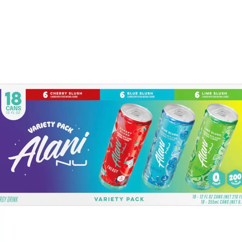 Alani Nu Energy Drink Variety Pack - 12 fl oz Cans, 18 Count