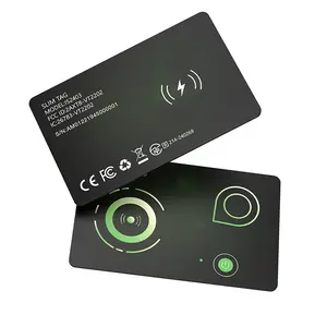 ISOOCO IS2403-2P Slim Card Finder Anti Lost Wallet Tracker IP67 Waterproof GPS Locator for iOS Apple Find My App Smart Tracking Tag for Wallets Suit Case